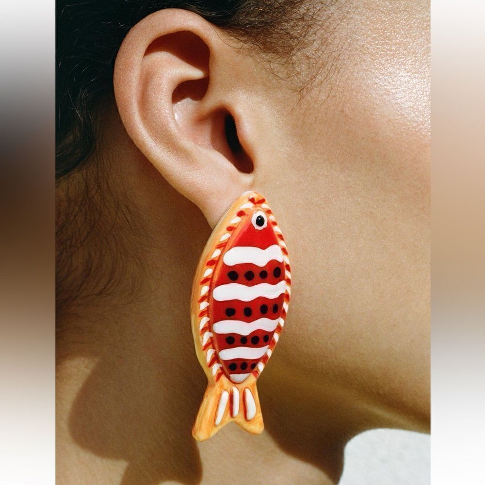 Boho fish earrings N543